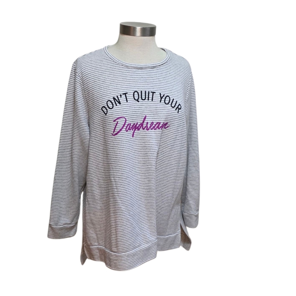 Lane Bryant Sweatshirt Striped 22/24